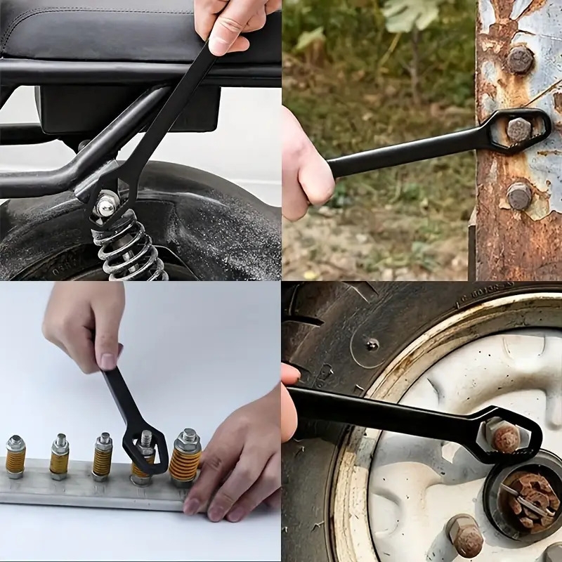 1pc clé universelle 3-17mm, clé à double tête pour - outil multifonctionnel avec serrage automatique, mâchoires réglables et spécialement conçues - pour un entretien rapide, adapté pour une utilisation à et en extérieur, compact et portable détails 4