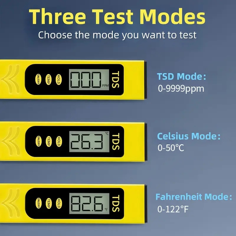 tds water quality testing pen with large display 0 01 ph   battery powered non rechargeable ideal for industrial use measurement range of 0 14 water quality testing instruments details 2