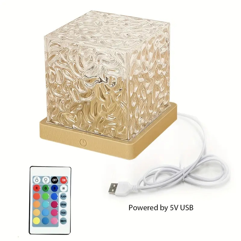 1 projecteur dondulation deau/vague docéan, projecteur de veilleuse avec télécommande couleurs multicolores RVB modes déclairage LED décorations murales lampe pour adultes chambre salon décorations de fête détails 3