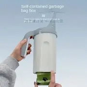 Pelle à litière en plastique avec support de sac pour chats – Pelle à litière amovible avec pelle profonde à nettoyage automatique pour un entretien facile de la boîte à chat, comprend 10 sacs à déchets détails 5