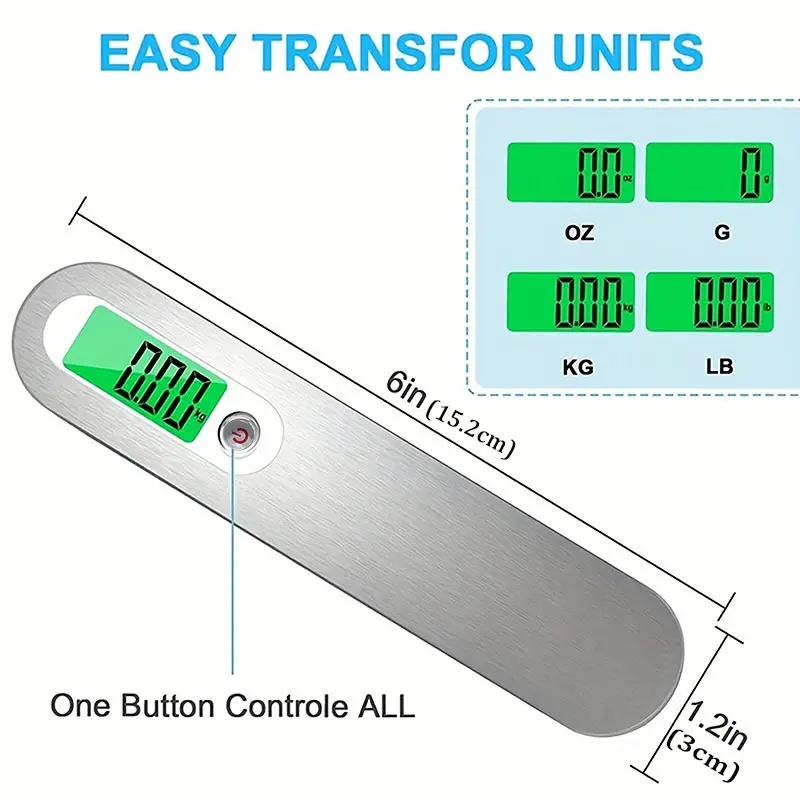 50kg portable electronic lcd digital luggage scale perfect gift for birthdays easter presidents day boys girlfriends details 1