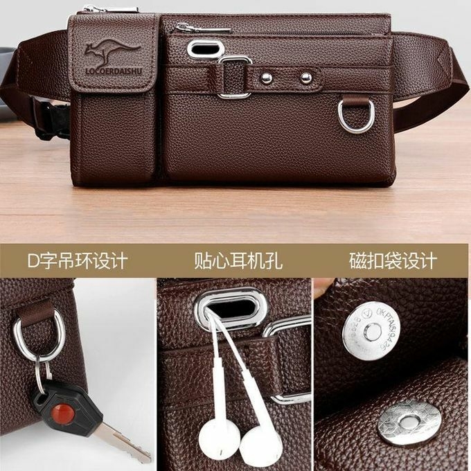 product_image_name-Gm-Sac de taille pour hommes texture cuir grande capacité sac de taille multifonctionnel imperméable résistant à l'usure sac de poitrine sac à bandoulière-1