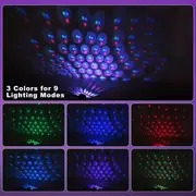 lumière de toit de   usb, lampe dambiance intérieure de   led avec synchronisation de musique à changement de couleur,   par bouton, non étanche, éclairage décoratif pour le plafond de  , décorations de  , parfait pour la décoration de  . détails 4