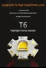 strong light portable emergency light type c rechargeable searchlight for outdoor camping hiking fishing details 3