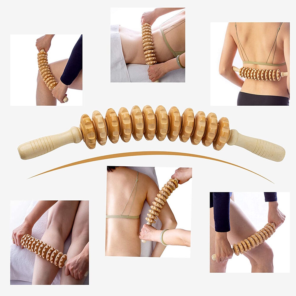Rouleaux de massage en bois