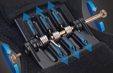 les genouillères de soutien articulaire keepleg power leg sont équipées d'un puissant ressort