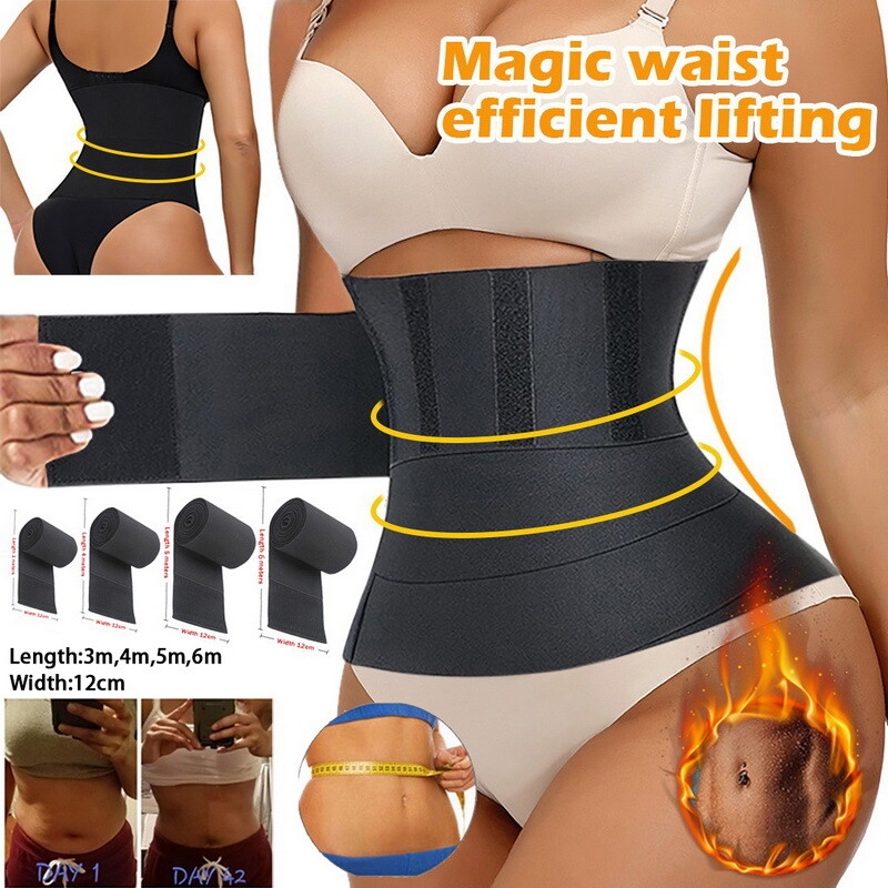 Bandage à la taille Wrap Trimmer Belt Waist Trainer Body Shapewear Tummy  Wrap Femme Ventre plat Gain minceur Gain de gaine post-partum Ceinture de  gaine