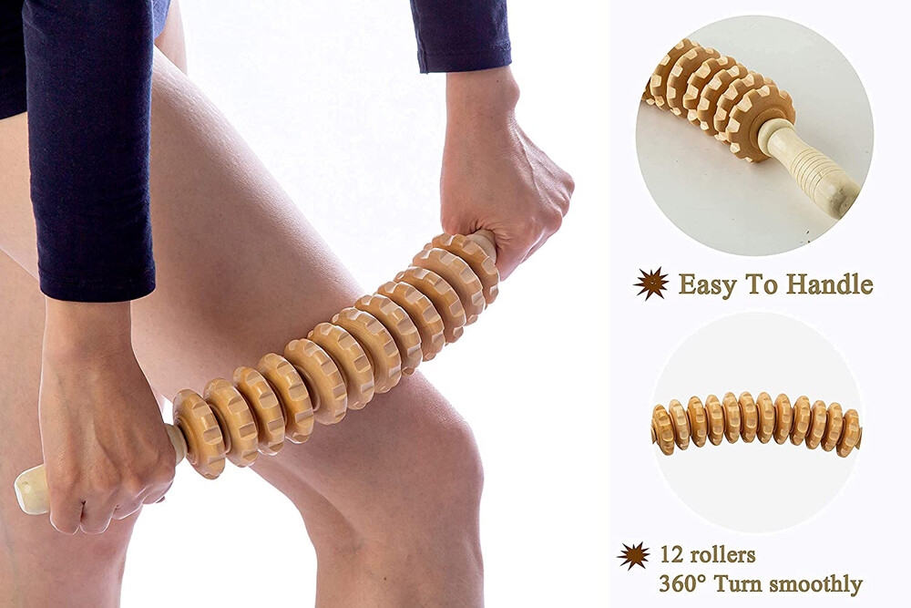 Rouleaux de massage en bois