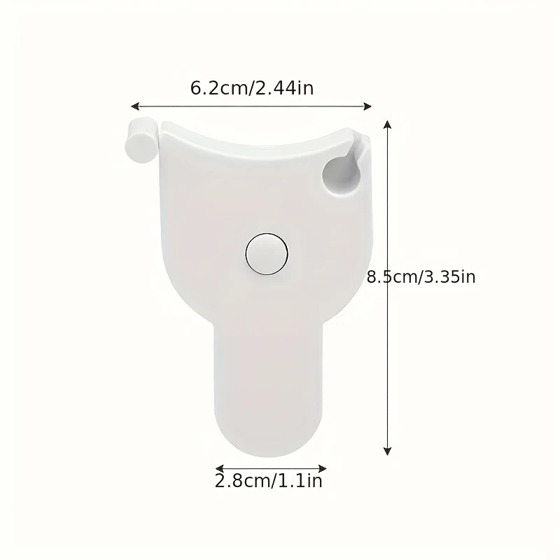 1 ruban à mesurer rétractable et flexible pour corps, taille,   et cuisse - matériau pvc,   ergonomique avec mécanisme de verrouillage, idéal   et   de sport, accessoires de gym détails 0