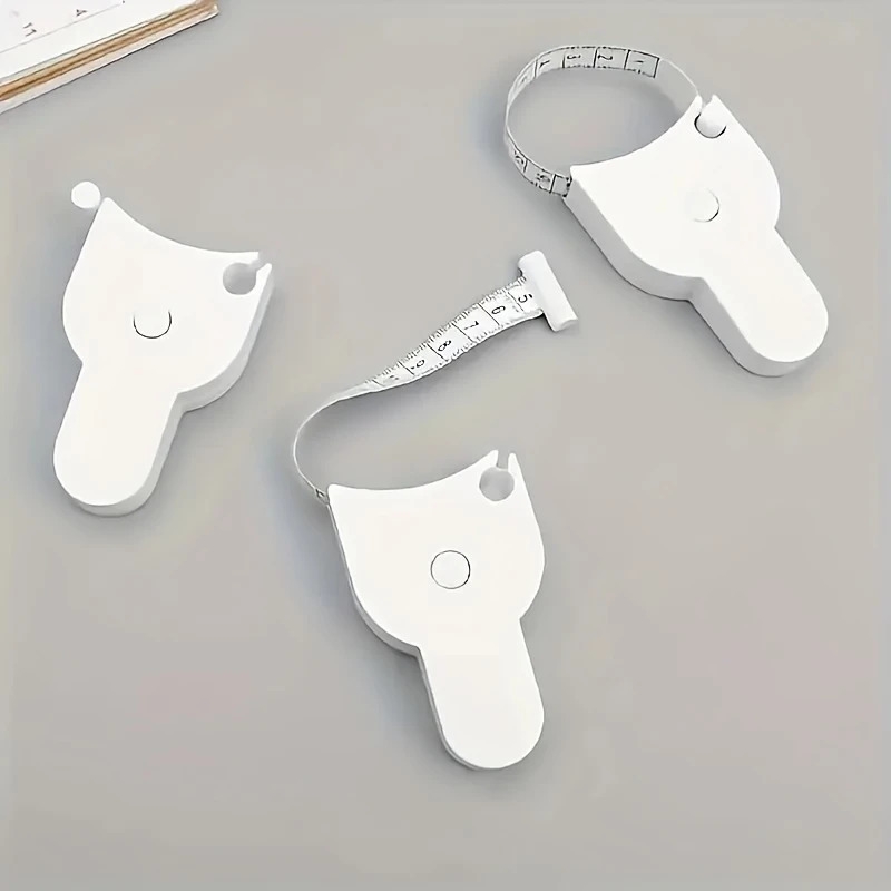 1 ruban à mesurer rétractable et flexible pour corps, taille,   et cuisse - matériau pvc,   ergonomique avec mécanisme de verrouillage, idéal   et   de sport, accessoires de gym détails 5