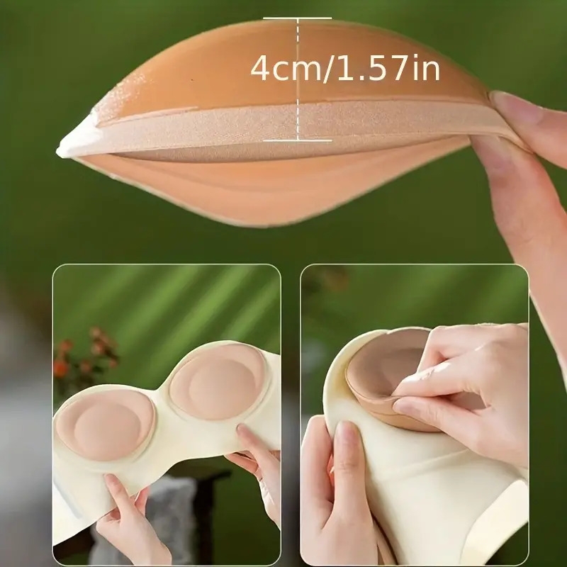 Coussinets Dinsertion De Soutien-gorge Adhésifs, Coussinets Invisibles Anti-convexes Pour La Poitrine, Accessoires De Lingerie Et De Sous-vêtements Pour Femmes 0