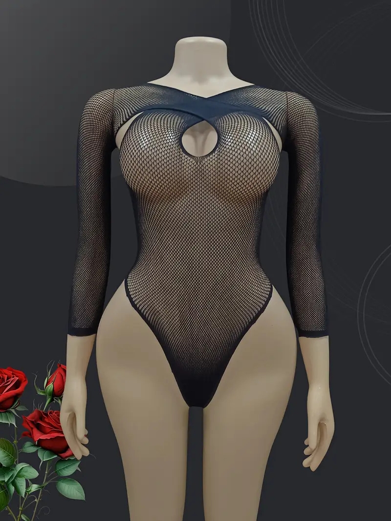 lingerie sexy respirante à haute élasticité, bikini à manches longues en , taille, body sexy détails 6