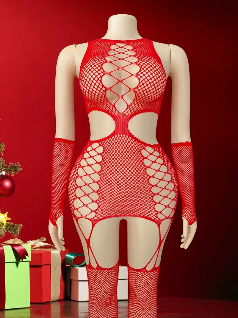 body en résille sexy avec découpes, body en résille sexy avec    , body en résille sexy avec     et ensemble de chaussettes avec manches 0