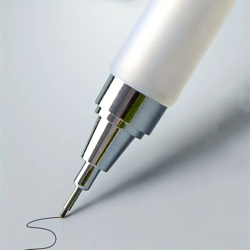 crayon automatique m&g 0.5/0.7mm à centre de gravité bas, crayon dactivité en caoutchouc pour fournitures de bureau détails 2