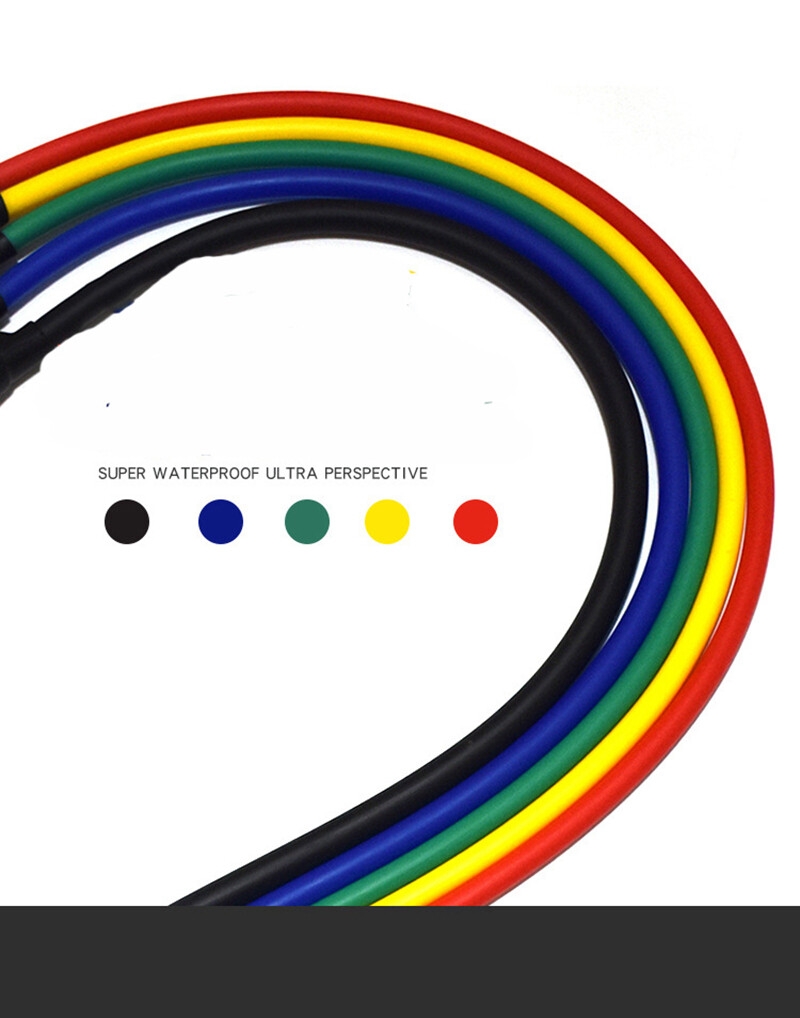 11 PcsSet Latex Resistance Bands Crossfit Training Exercise Yoga Tubes Pull Rope,Rubber Expander Elastic Bands Fitness with Bag (23)