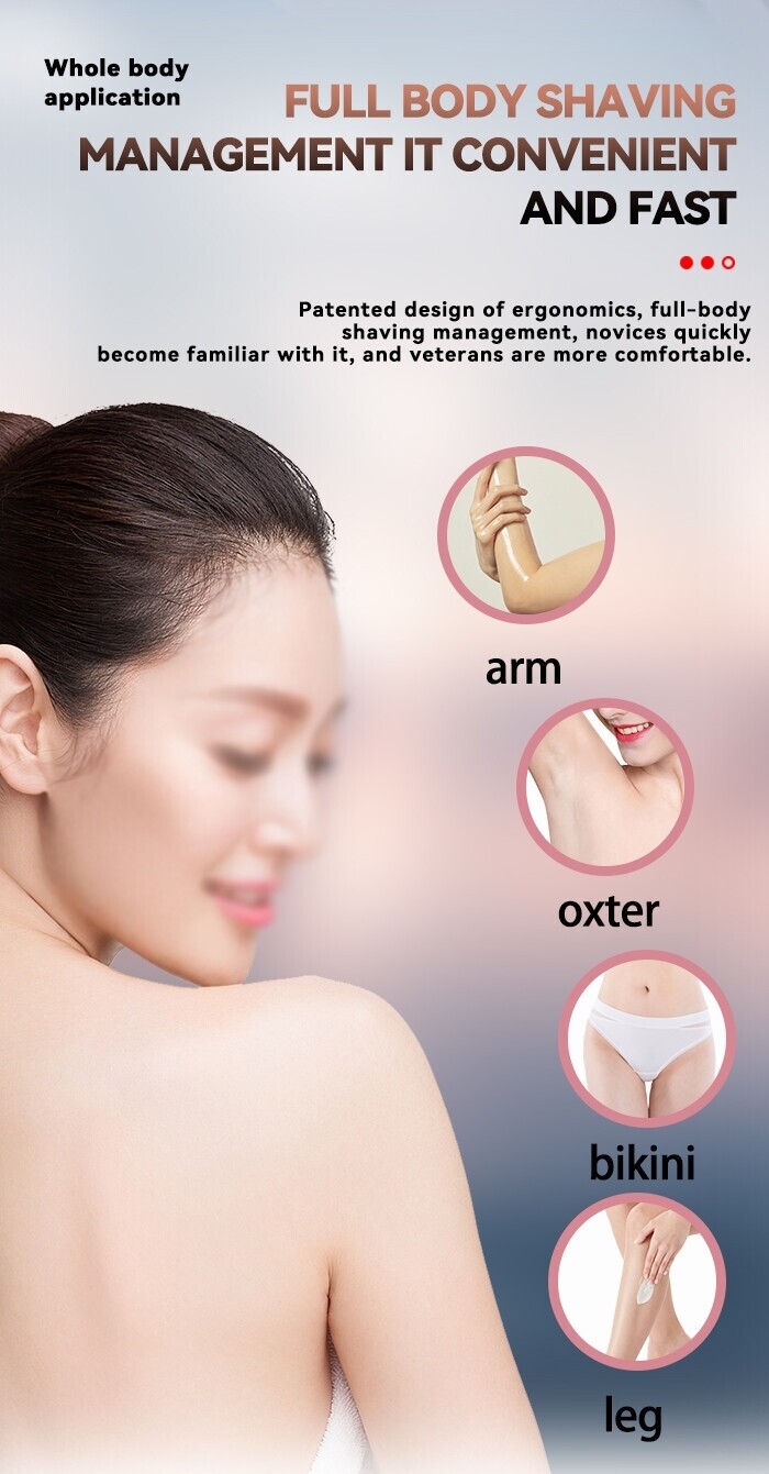 KEMEI km-259 2 In 1 Epilator Hair Trimmer Electric Shaver Hair Cutting Machine Lady Shaver Washable Body Hair Trimmer For Women details