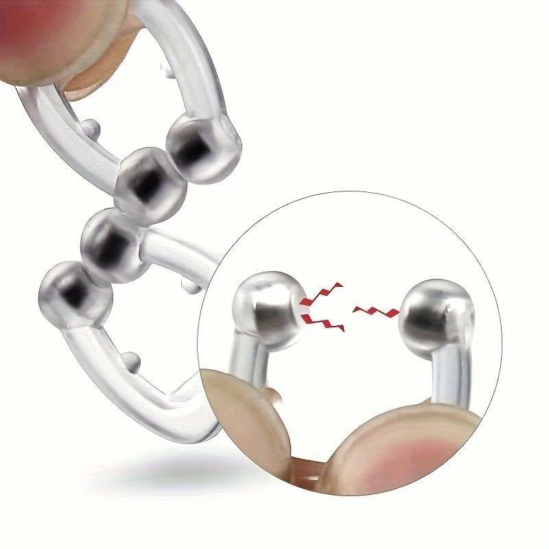 ensemble 2 clips nez anti ronflement magnétiques en silicone détails 2