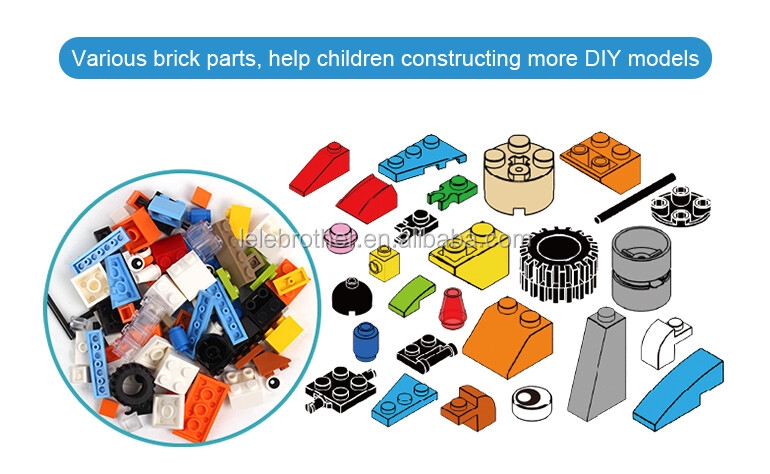 Lele Brother Kids 1000pcs Blocs de construction éducatifs créatifs en vrac