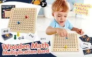 Jeu de société en bois pour la multiplication, jouets de comptage Montessori, jeux éducatifs de mathématiques pour la classe préscolaire, comme cadeau dHalloween, de Noël détails 0