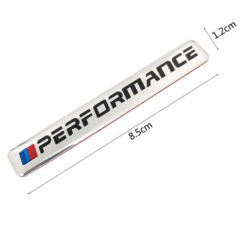Generic Logo Badge autocollant M puissance Performance pour BMW silver à  prix pas cher