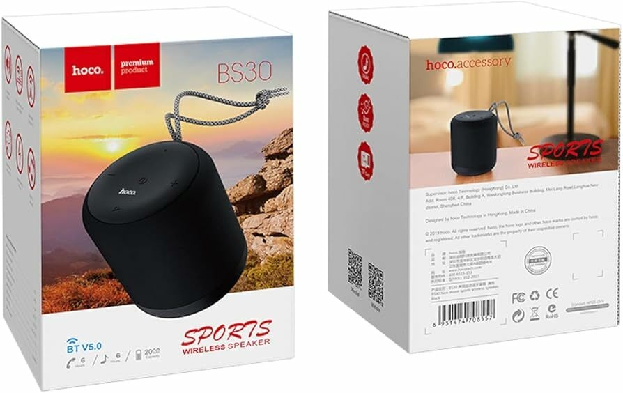 Hoco BS30 - New Moon Sports Wireless Speaker - Black: Buy Online at Best  Price in Egypt - Souq is now Amazon.eg