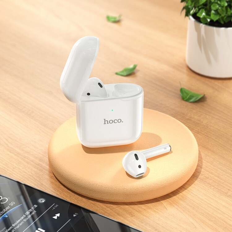 hoco EW06 Bluetooth 5.1 True Wireless Stereo Bluetooth Earphone(White) - 6