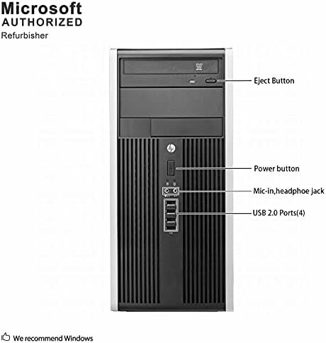 HP Compaq 6300 Pro Minitower PC Intel Core i5-3470 3,2 GHz 8 Go 500 Go  DVDRW Windows 10 Pro (renouvelé) : Amazon.ca: Électronique