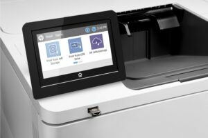 Interface tactile couleur sur l’imprimante HP LaserJet M612dn 