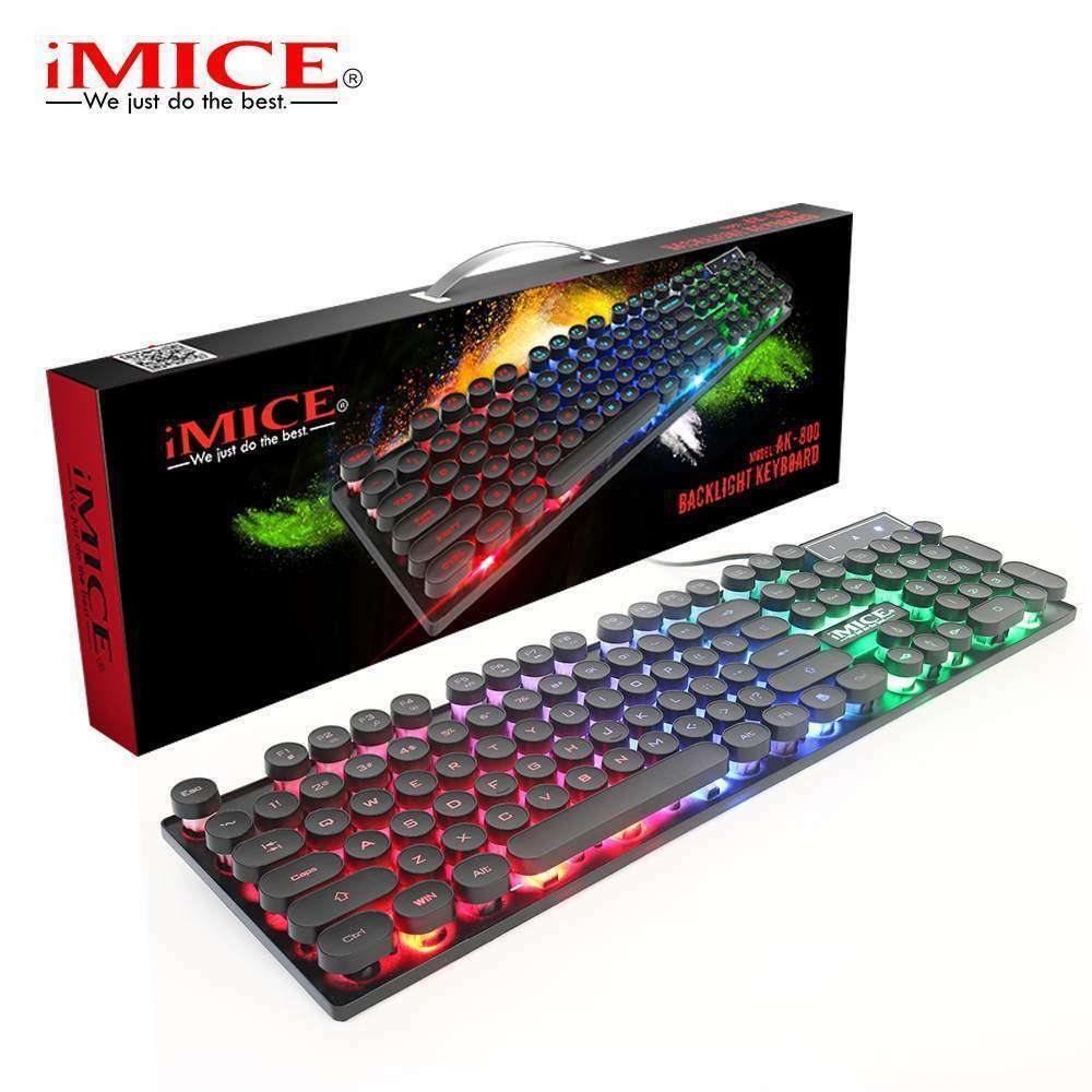 IMICE AK-800 Gamer Clavier LED Rétro-Éclairage Laser AK700 Clavier Pour Jeu PC PAKAGING