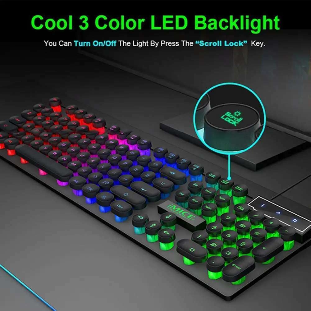 IMICE AK-800 Gamer Clavier LED Rétro-Éclairage Laser AK700 Clavier Pour Jeu PC