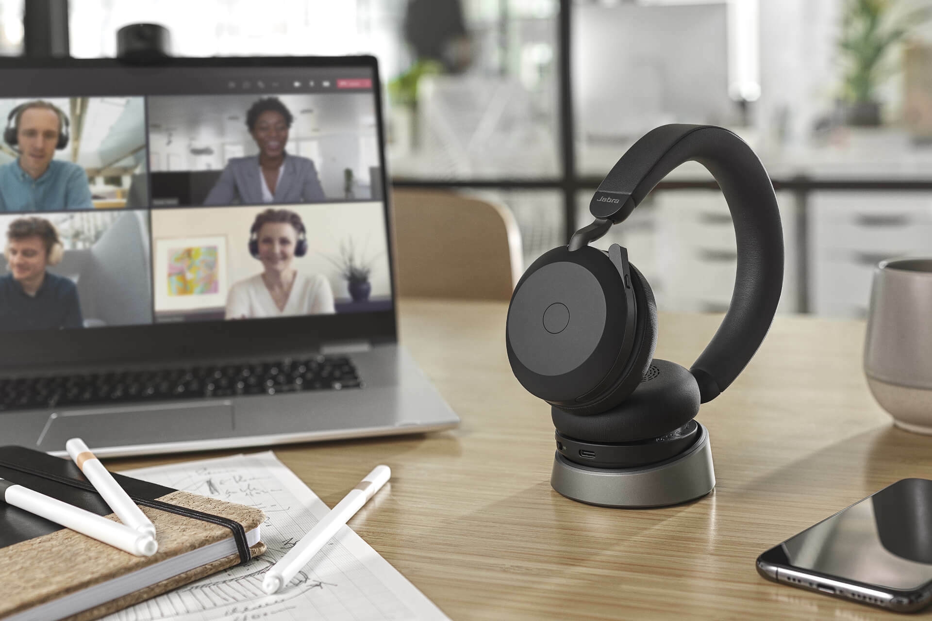 Jabra evolve2 75 USB A stereo ms yaratech.ma 5