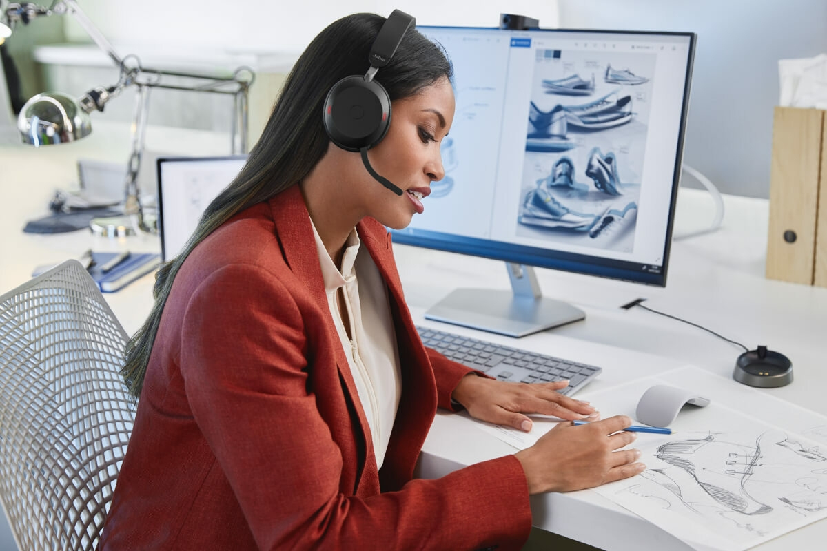 Jabra evolve2 75 USB A stereo ms yaratech.ma 7