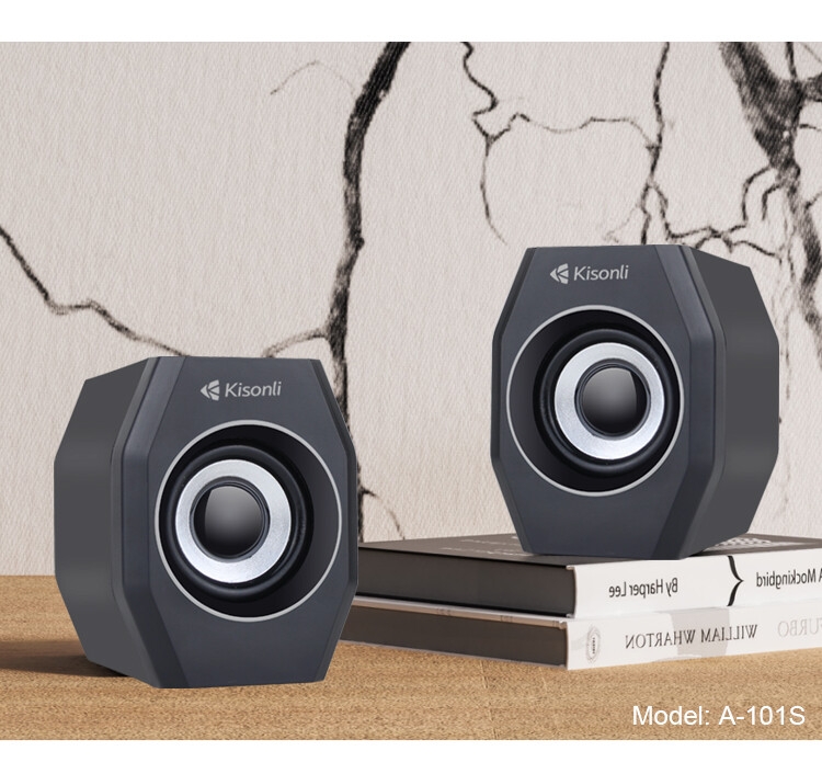Kisonli A-101S haut-parleur de haute qualité, câble usb, haut-parleurs pour pc
