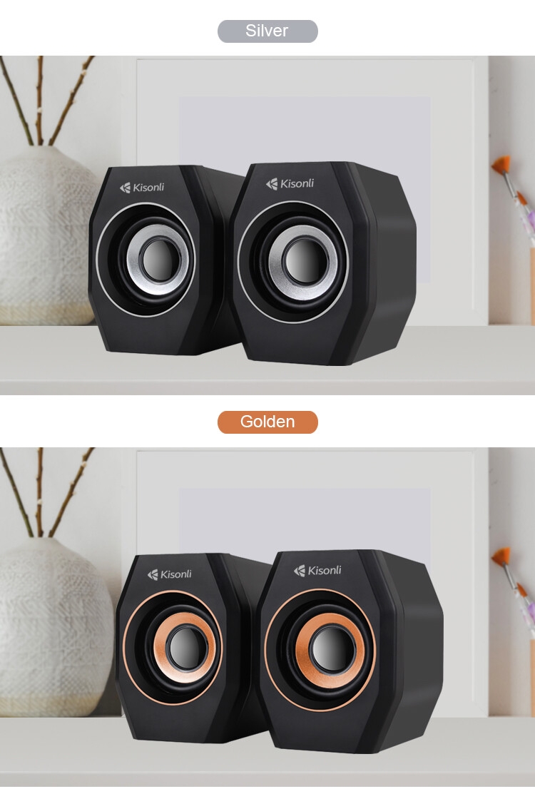 Kisonli A-101S haut-parleur de haute qualité, câble usb, haut-parleurs pour pc