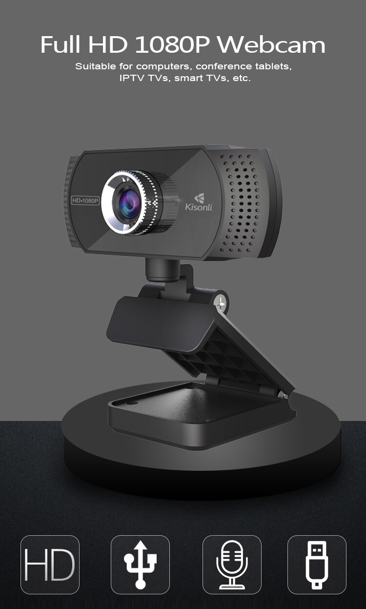 Webcams chinoises Kisonli PC-2 1080P HD pour PC