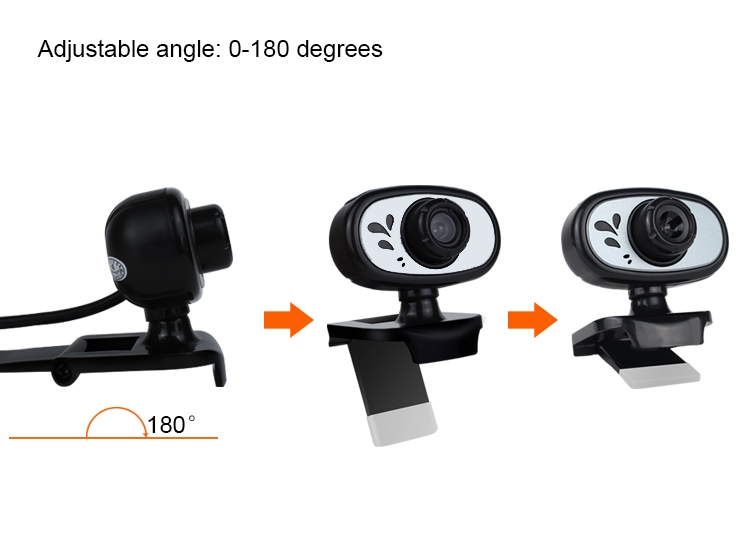 Kisonli PC-3 480P Usb Webcam pour Pc