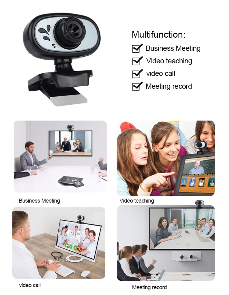 Kisonli PC-3 480P Usb Webcam pour Pc
