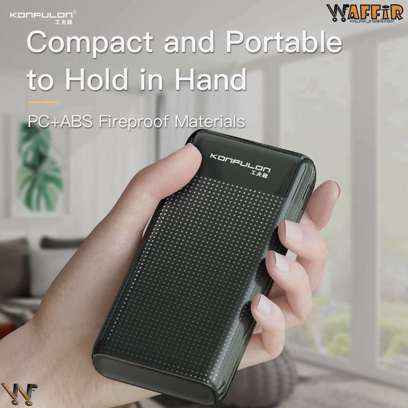 Konfulon A30 Powerbank 20000mAh Fast Charger 15W 3 Output Power bank A30 WAFFIR.MA A