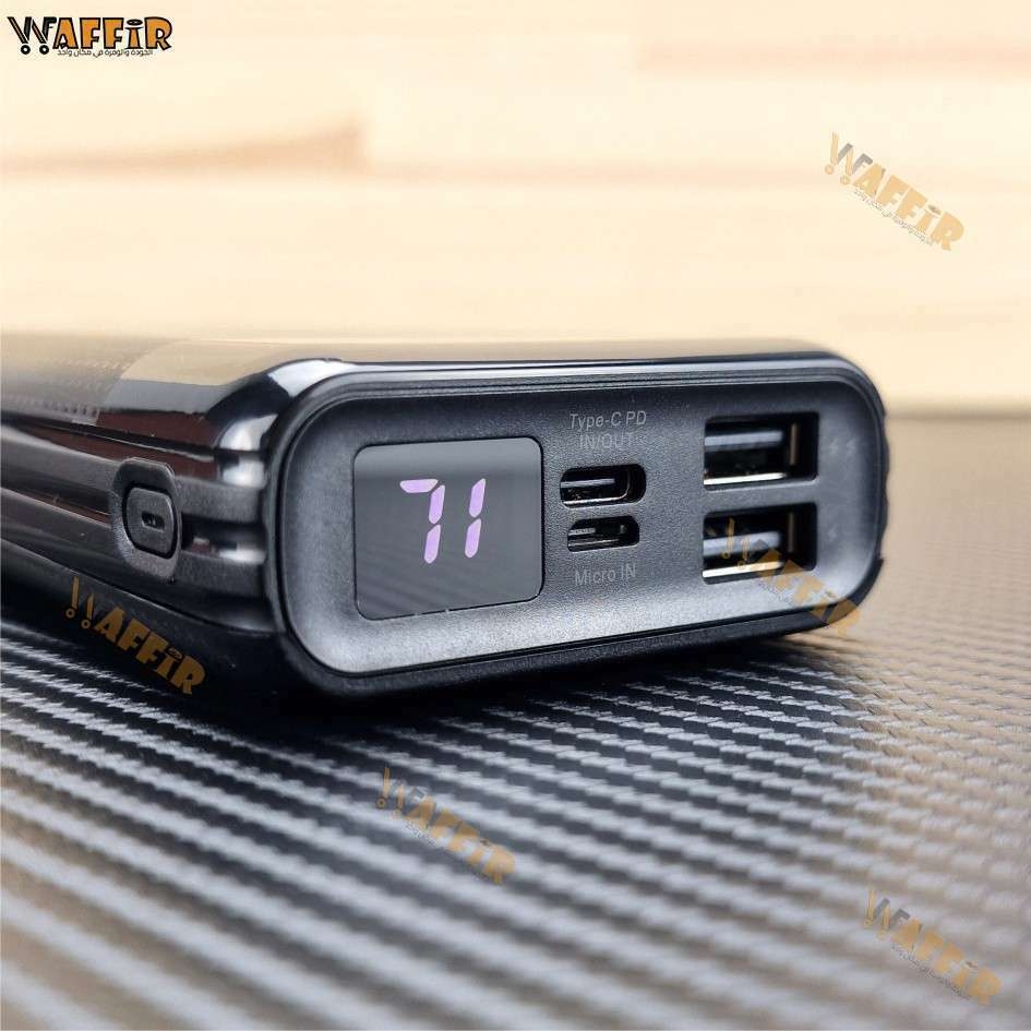 Konfulon A30 Powerbank 20000mAh Fast Charger 15W 3 Output Power bank A30 WAFFIR.MA 11