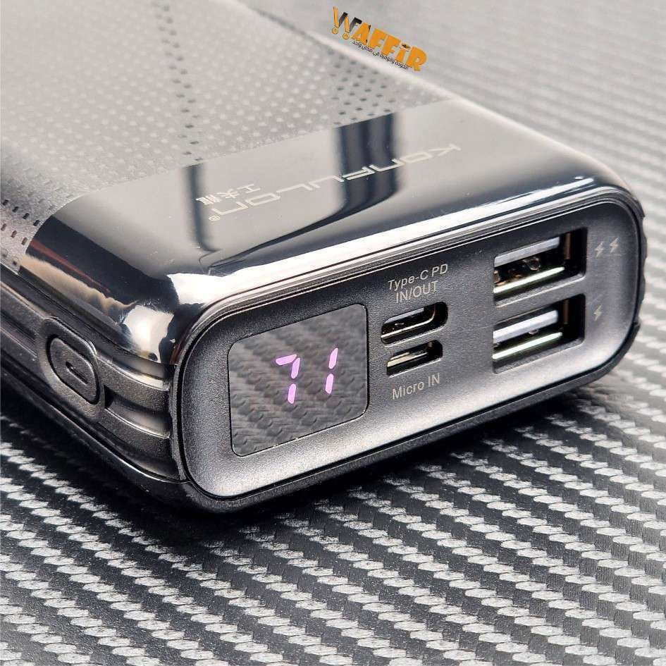 Konfulon A30 Powerbank 20000mAh Fast Charger 15W 3 Output Power bank A30 WAFFIR.MA