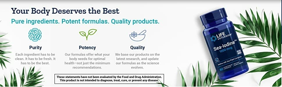 Life Extension Sea-Iodine 1000 mcg 60 Vegetarian Capsules