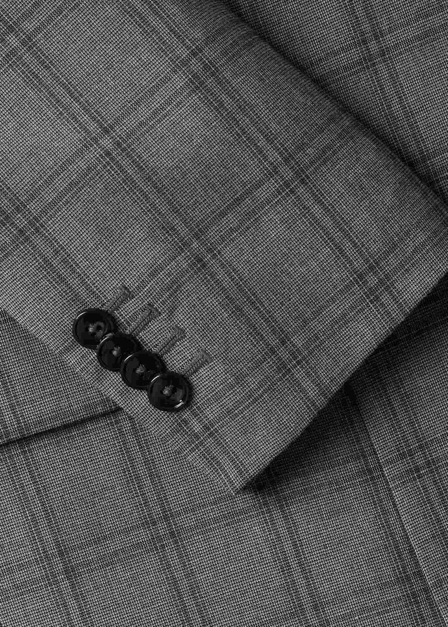 Veste costume slim fit croisée carreaux - Détail de l'article 7