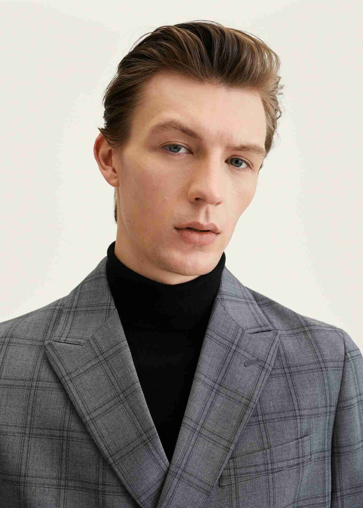 Veste costume slim fit croisée carreaux - Détail de l'article 1