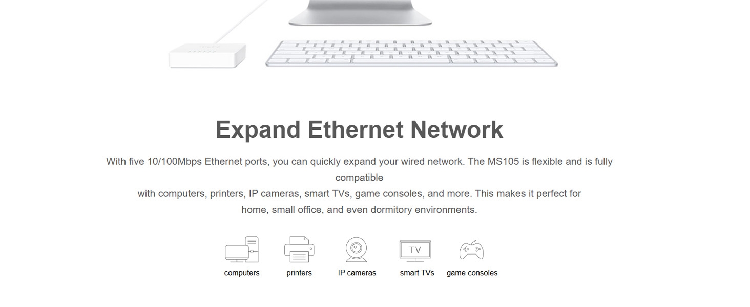 MS105 5-Port 10/100Mbps Desktop Switch