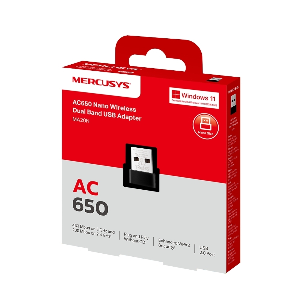 MA20N | AC650 Nano Wireless Dual Band USB Adapter - Welcome to MERCUSYS