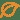 Icone feuille orange