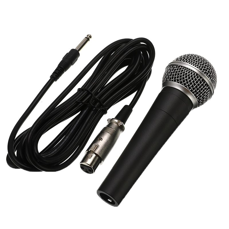 Kafuty-1 Microphone Filaire Dynamique unidirectionnel Portable Microphone  karaoké Micro à Bobine Mobile Dynamique Portable pour DVD/KTV : :  Instruments de musique et Sono