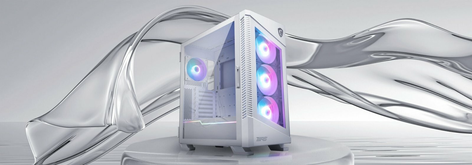 Boîtier PC Gaming MSI MPG VELOX 100R WHITE (306-7G18W22-809)