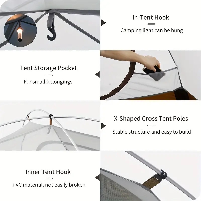   tente ultralégère pour 2-3 personnes, tente de camping   et   Détails du produit 3