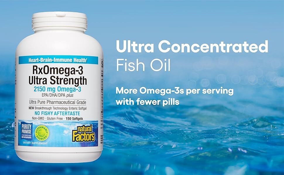 Ultra-Concentrated Fish Oil More Omega-3s per serving with fewer pills